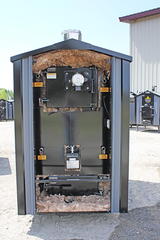 Outdoor Wood Furnace Pristine Gasification Gallery Crown Royal Stoves