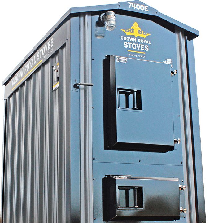 Outdoor Wood Furnace Pristine Gasification Series Crown Royal Stoves